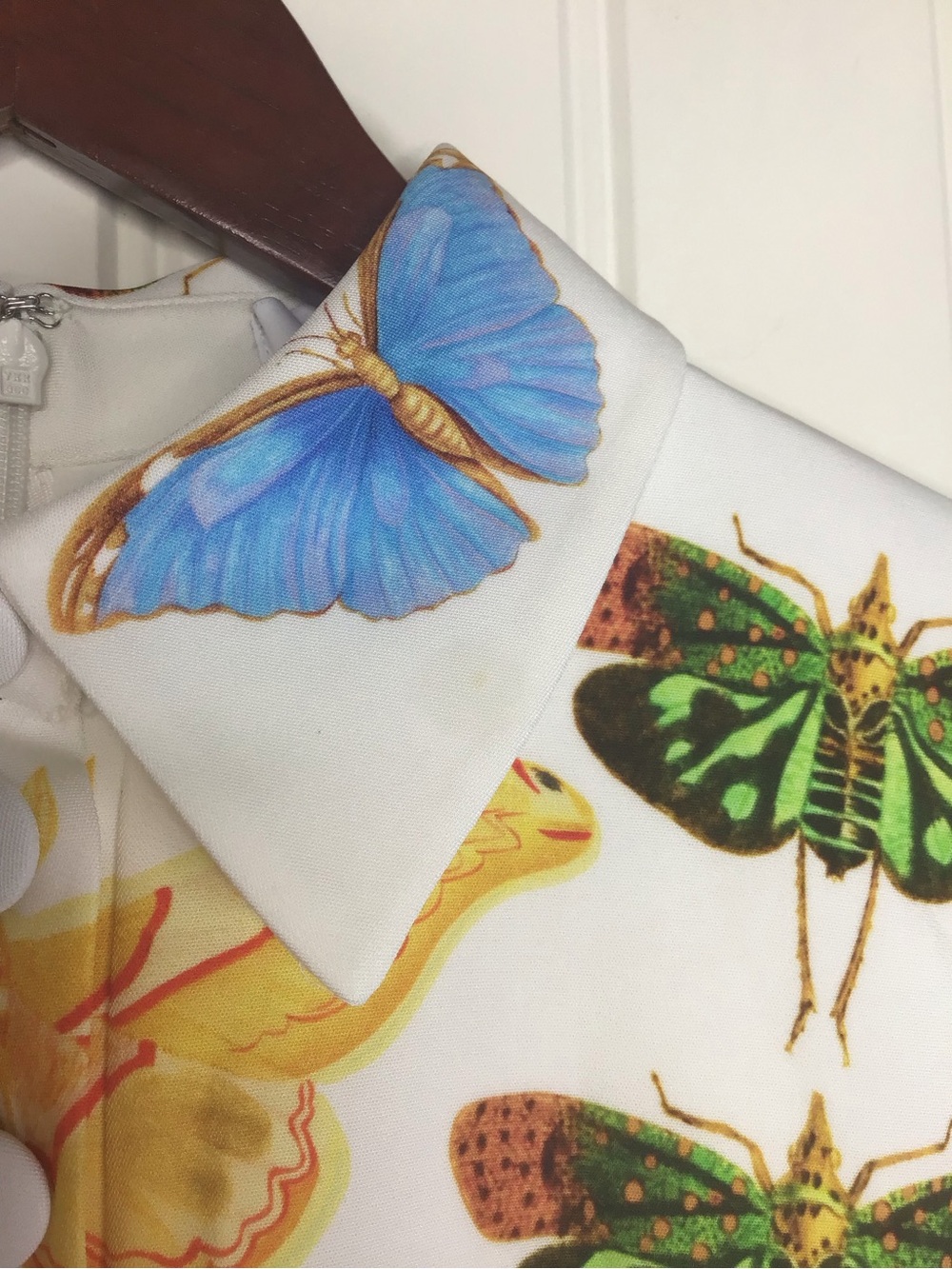 Reiss Tansy NYBG Butterfly Print Mini Dress Size 8. - Picture 11 of 12